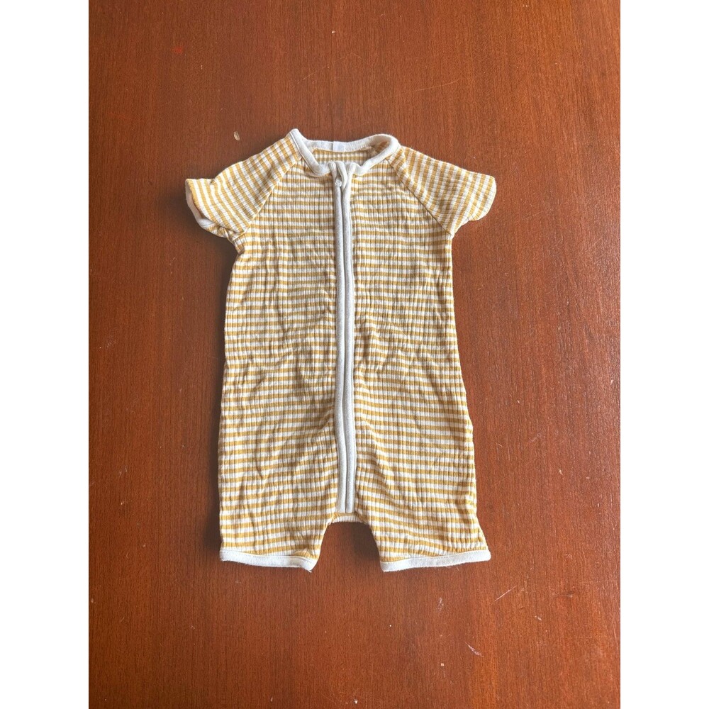 MORI BAMBOO STRIPED BABY ROMPER GENDER NEUTRAL